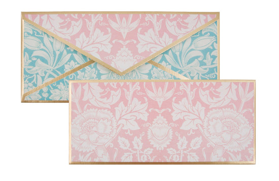 Pink & Blue Floral Envelope Customised
