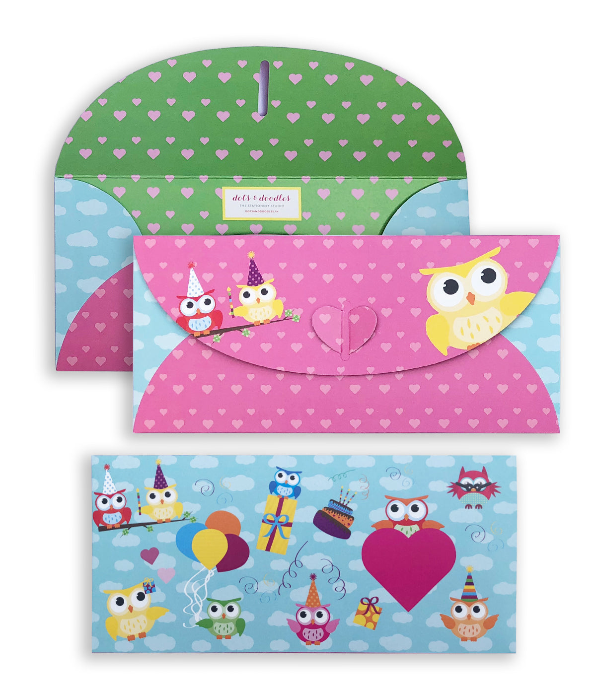 Owl 10 Gift Envelopes