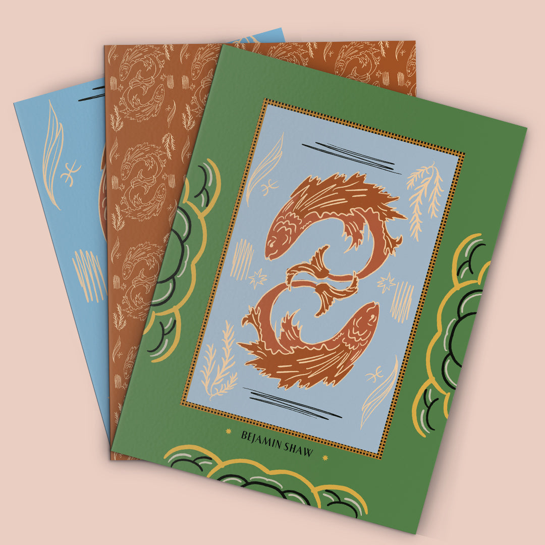 Load image into Gallery viewer, Pisces Zodiac Personalised Folder
