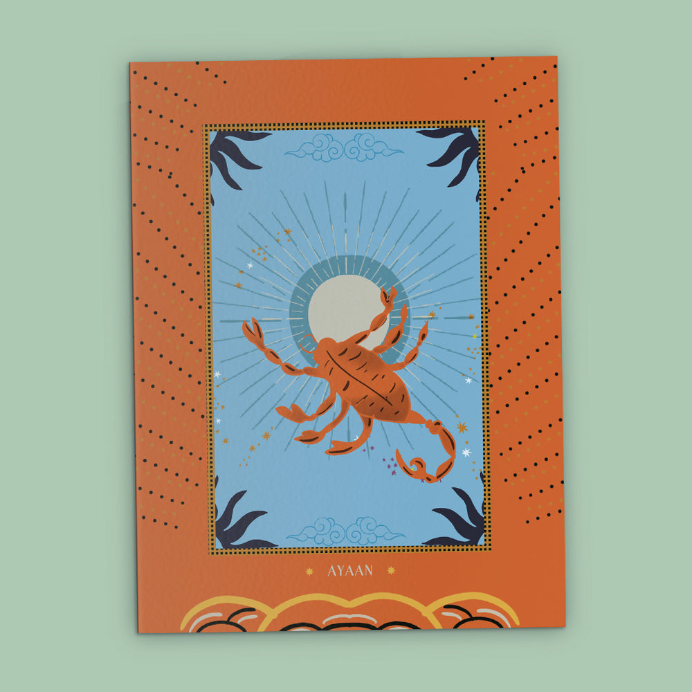 Scorpio Zodiac Personalised Folder