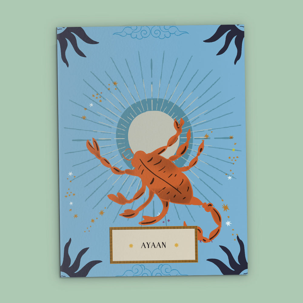Scorpio Zodiac Personalised Folder