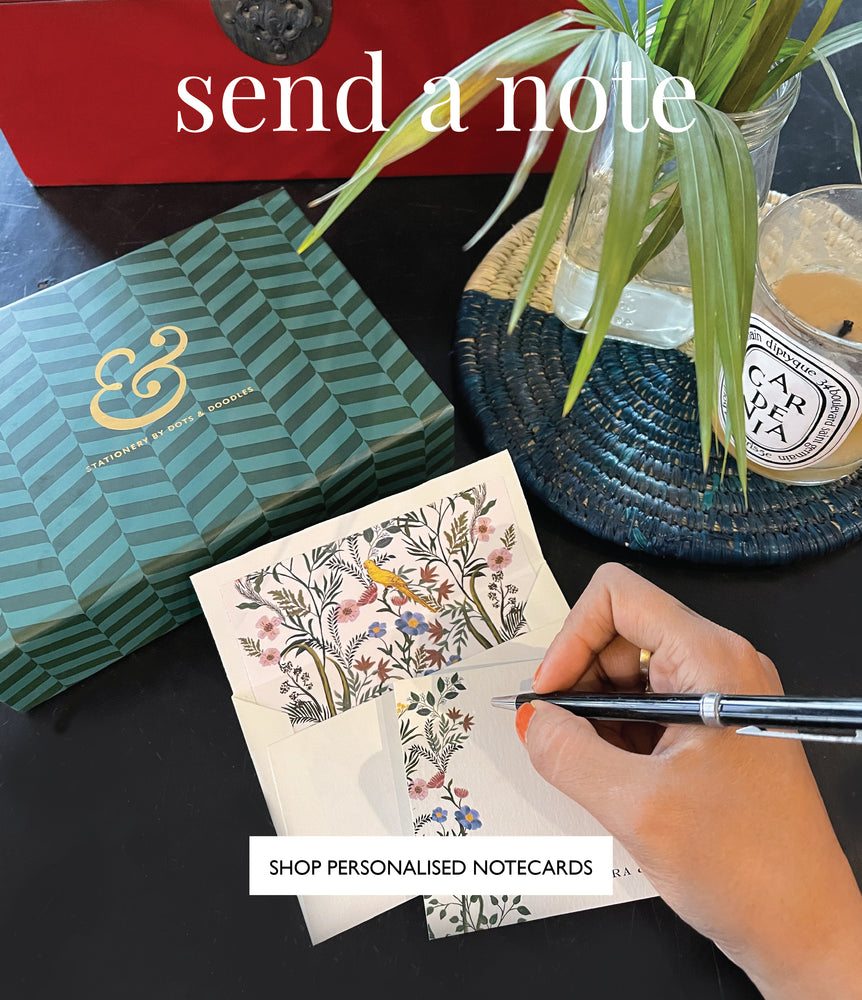 Beautifully crafted and illustrated notecards. They perfectly with your gifts