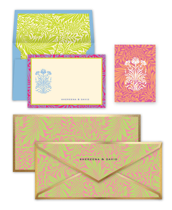 Load image into Gallery viewer, Floral Pink &amp;amp; Green Box Set
