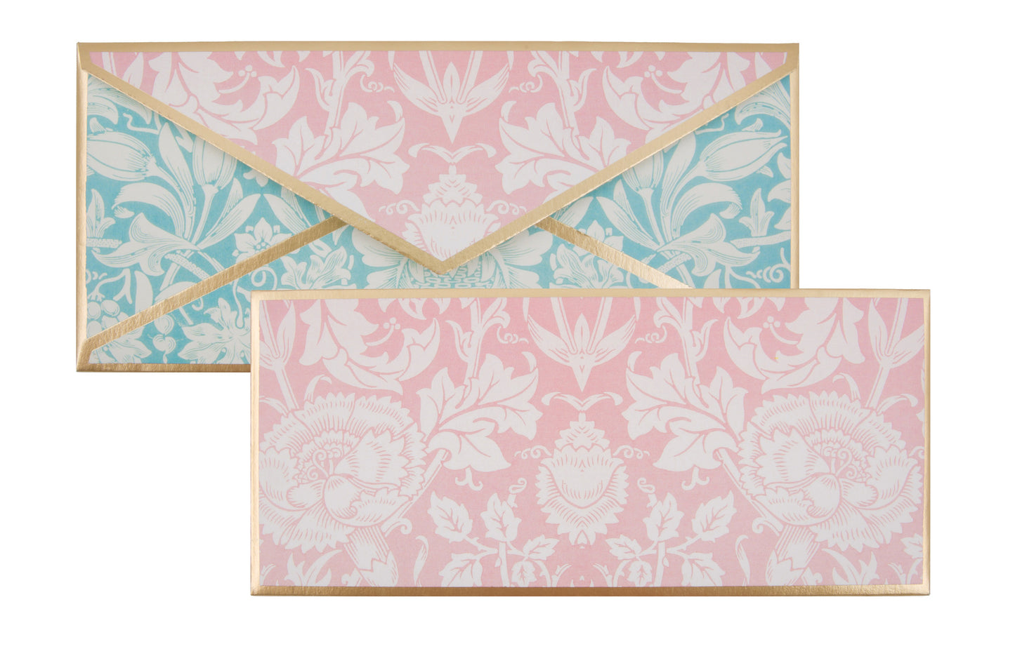 Pink & Blue Floral Envelope
