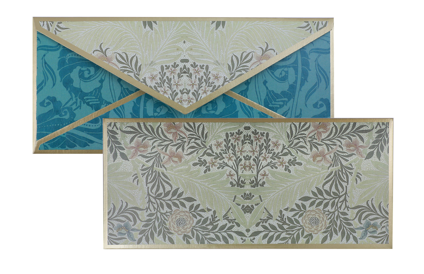 Load image into Gallery viewer, Blue Spring Floral Gift Envelope
