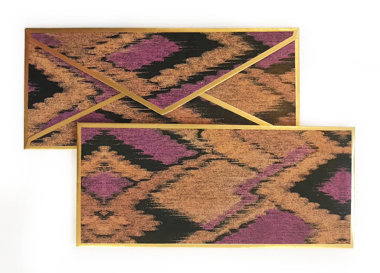 Load image into Gallery viewer, Ikat Purple Gift Envelope Customised
