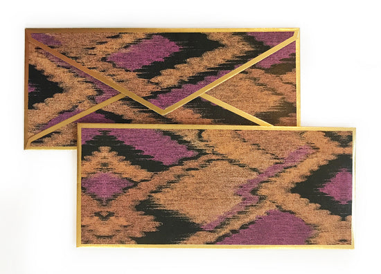 Load image into Gallery viewer, Ikat Purple Gift Envelope

