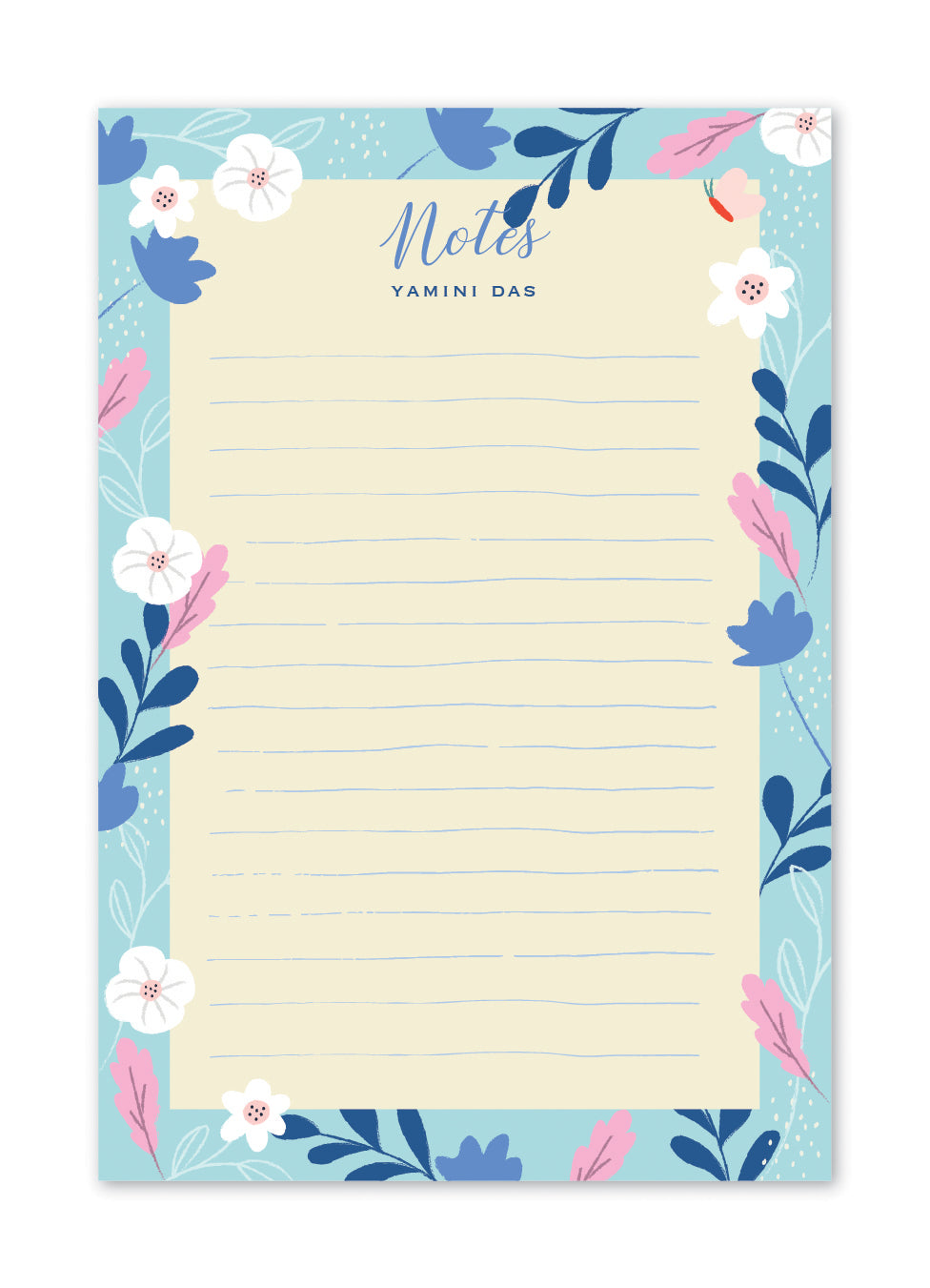 Spring | Personalised Notepads-Memo – Dots and Doodles Design