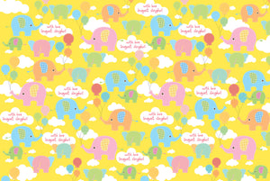 
                
                    Load image into Gallery viewer, Baby Elephant Customized 100 Wrapping Sheets
                
            