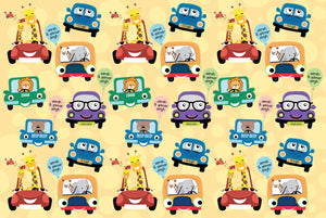 
                
                    Load image into Gallery viewer, Cute Cars Customized 100 Wrapping Sheets
                
            