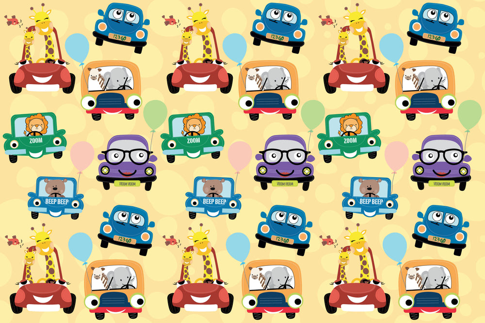 
                
                    Load image into Gallery viewer, Cute Cars Customized 100 Wrapping Sheets
                
            