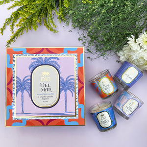 Del Mar set of scented soy candles