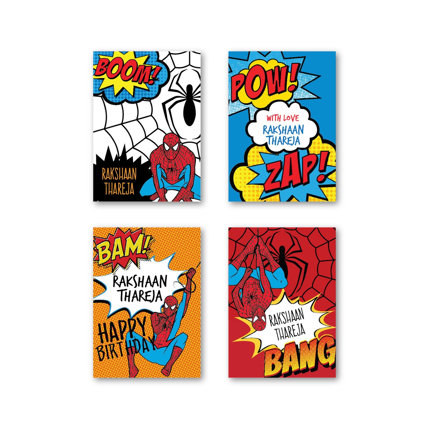 Load image into Gallery viewer, Spiderman Set of 40 Gift Tag
