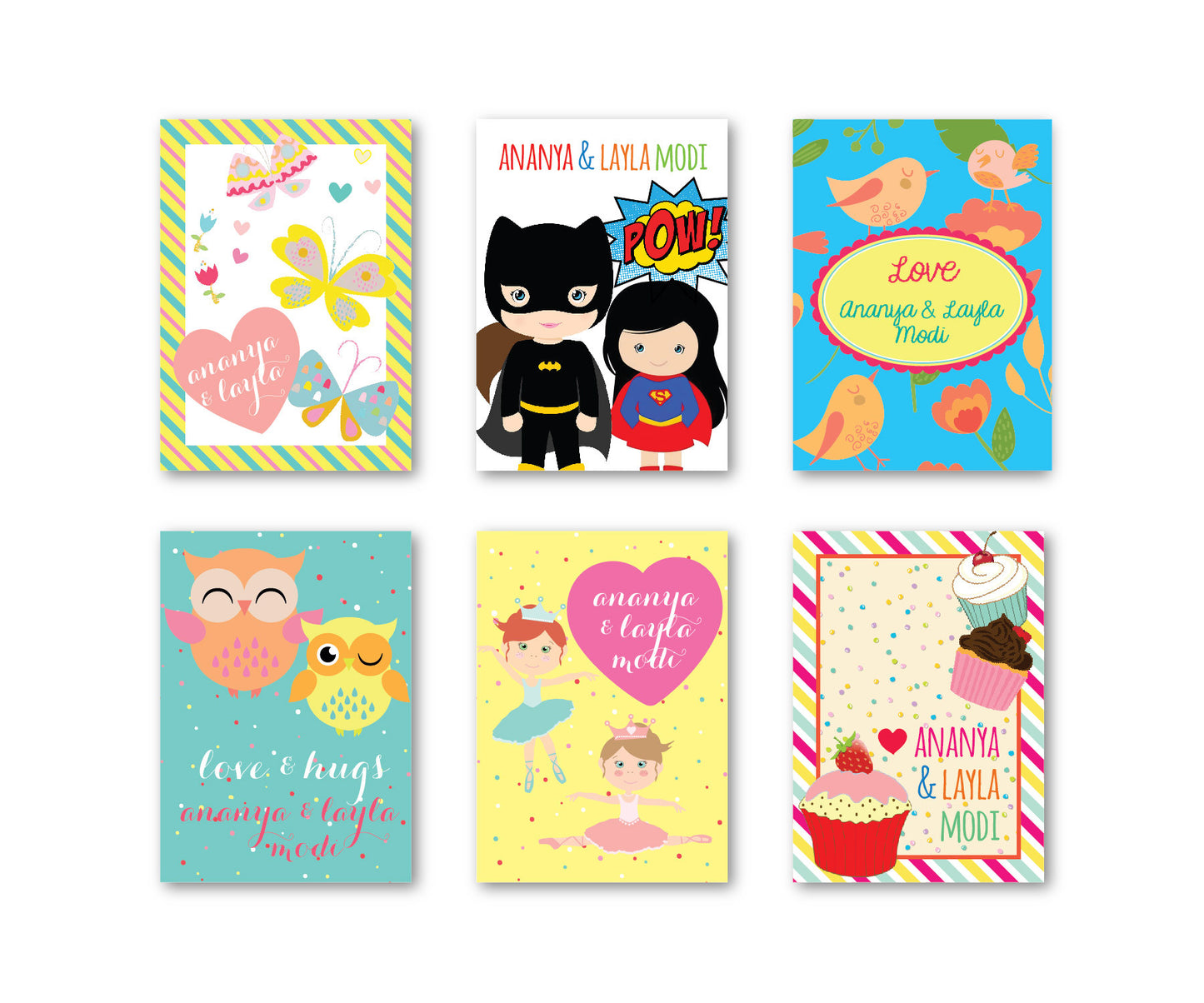 Load image into Gallery viewer, Girl Party Set of 90 Gift tags
