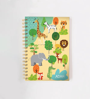 
                
                    Load image into Gallery viewer, Jungle Personalised Doodle Book
                
            