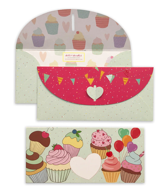 Load image into Gallery viewer, Cupcake 10 Gift Envelopes
