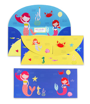 
                
                    Load image into Gallery viewer, Mermaid 10 Gift Envelopes
                
            