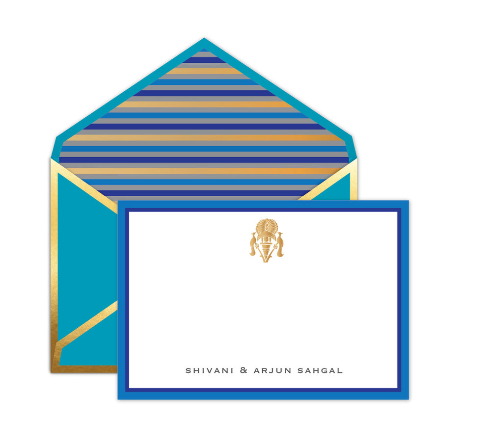 Royal motif with busan blue