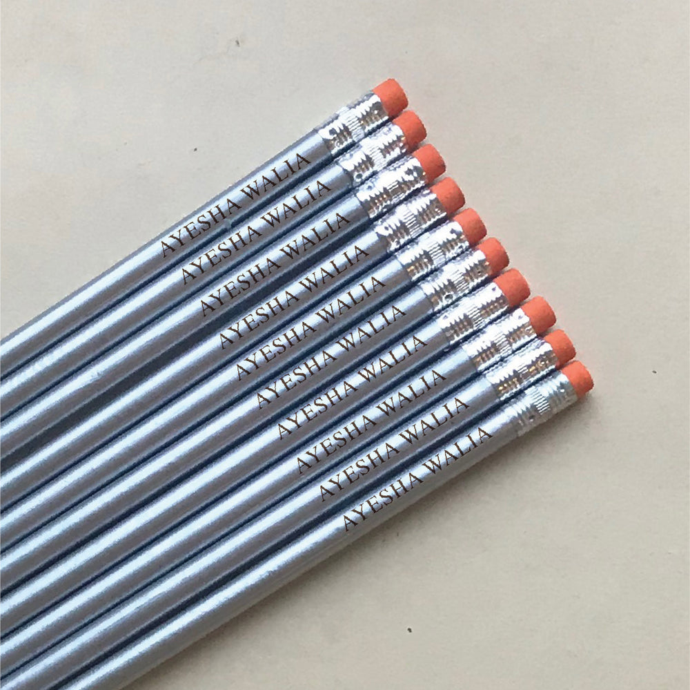 Customised Silver Pencils