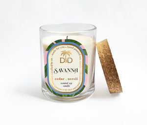 
                
                    Load image into Gallery viewer, Dots and Doodles Premium Soy Wax Candle - Savanna Cedar &amp;amp; Neroli
                
            