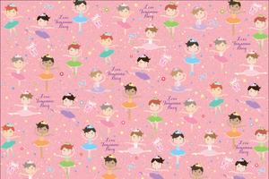 Ballerina Customized 100 Wrapping Sheets