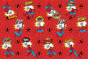 Spiderman Customized 100 Wrapping Sheets