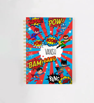 Superhero Personalised Doodle Book
