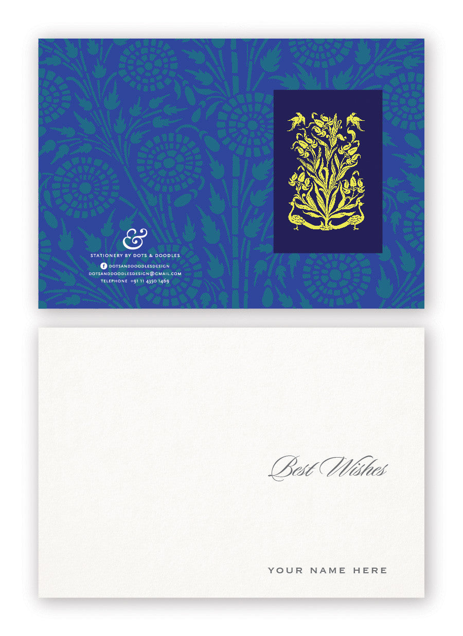 Royal Blue Motif Box of Gift Tags