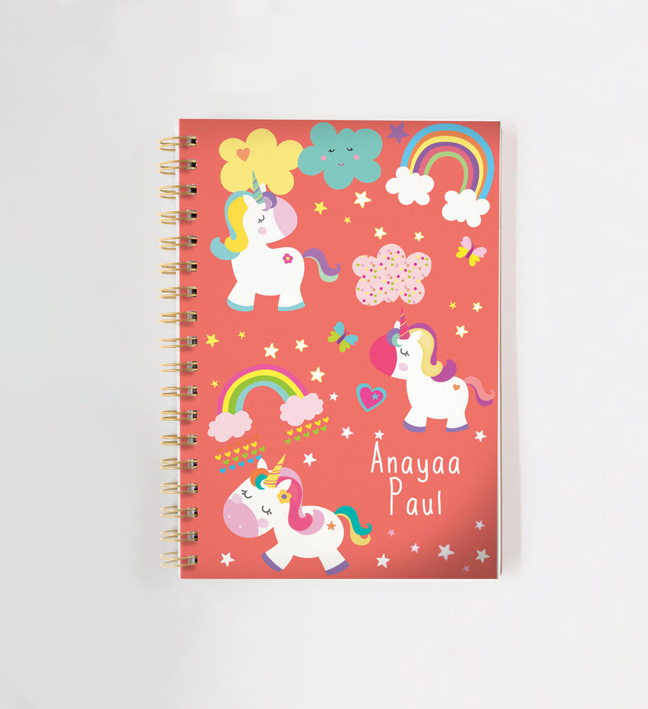 Unicorn Personalised Doodle Book
