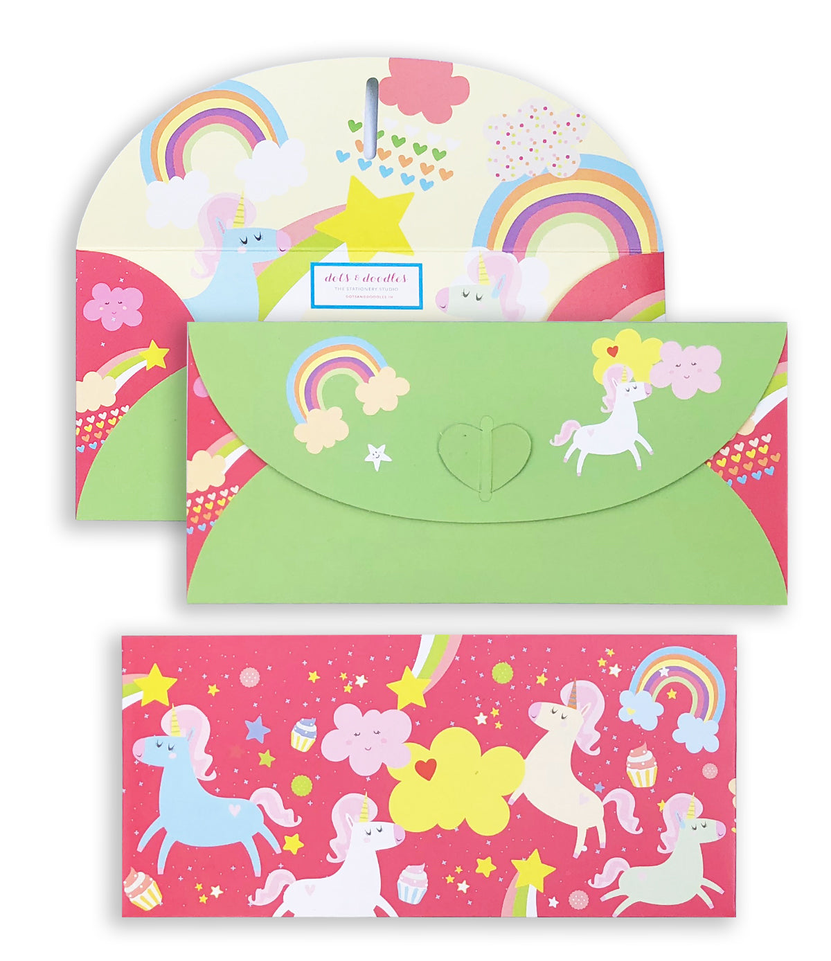 Load image into Gallery viewer, Unicorn 10 Gift Envelopes
