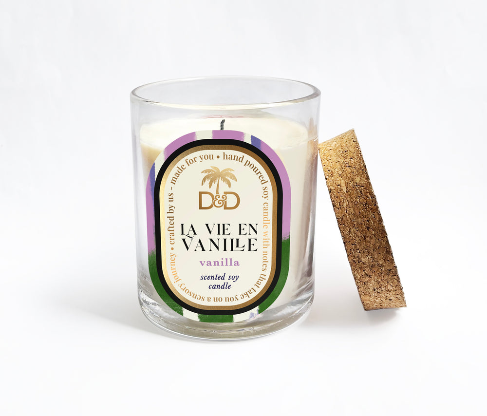 Dots & Doodle Premium Soy wax Candle - Vanilla