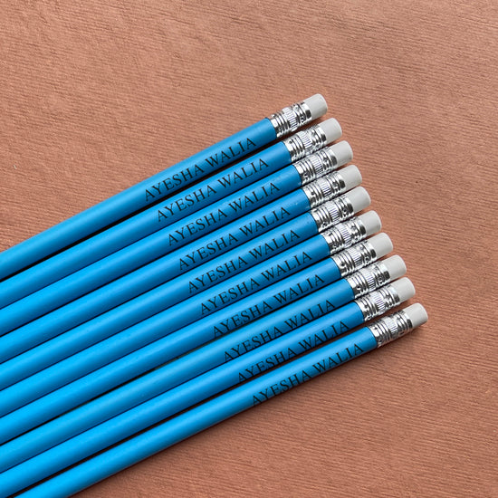 Personalised Blue Pencils