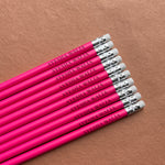 Personalised Pink Pencils