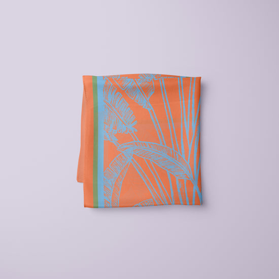 Load image into Gallery viewer, Silk pocket square sedona orange
